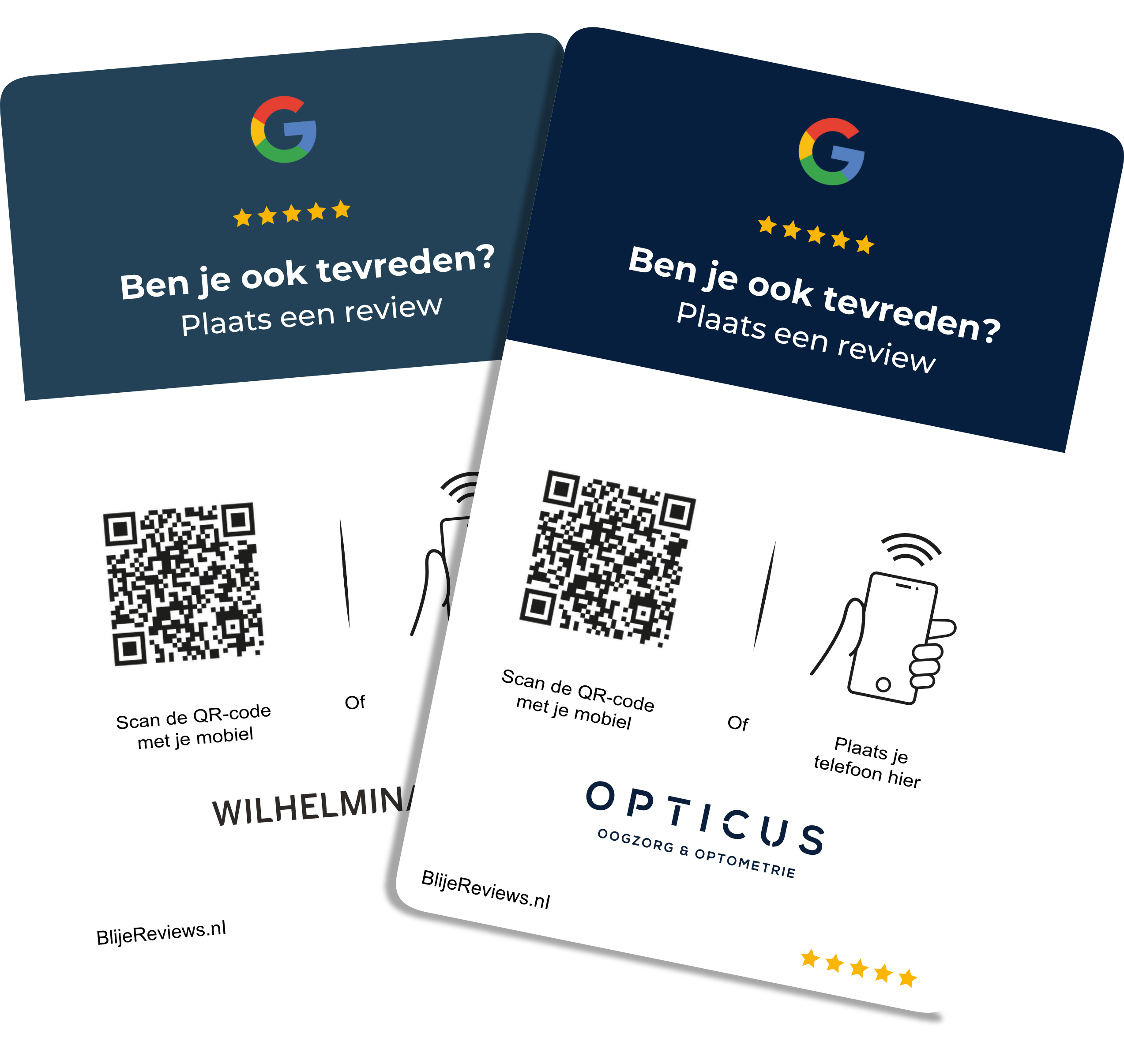 review kaart qr code